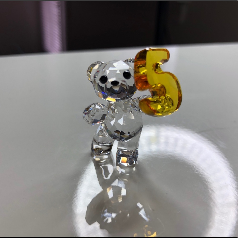 Swarovski crystal tiny 5 year old teddy bear